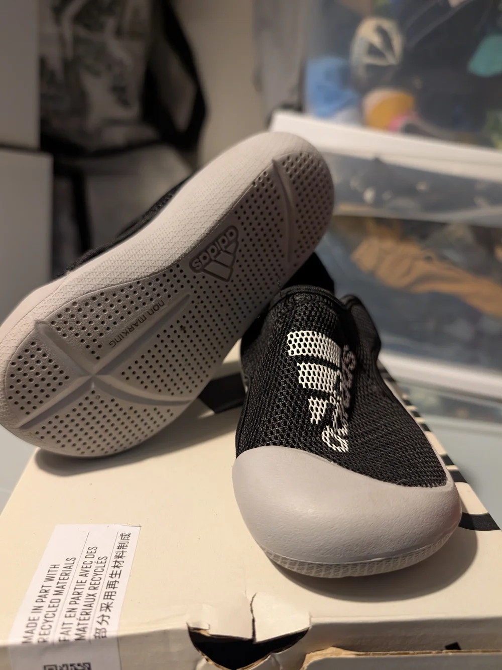 Kids Adidas Sandals/Water Shoes in Black and Gray